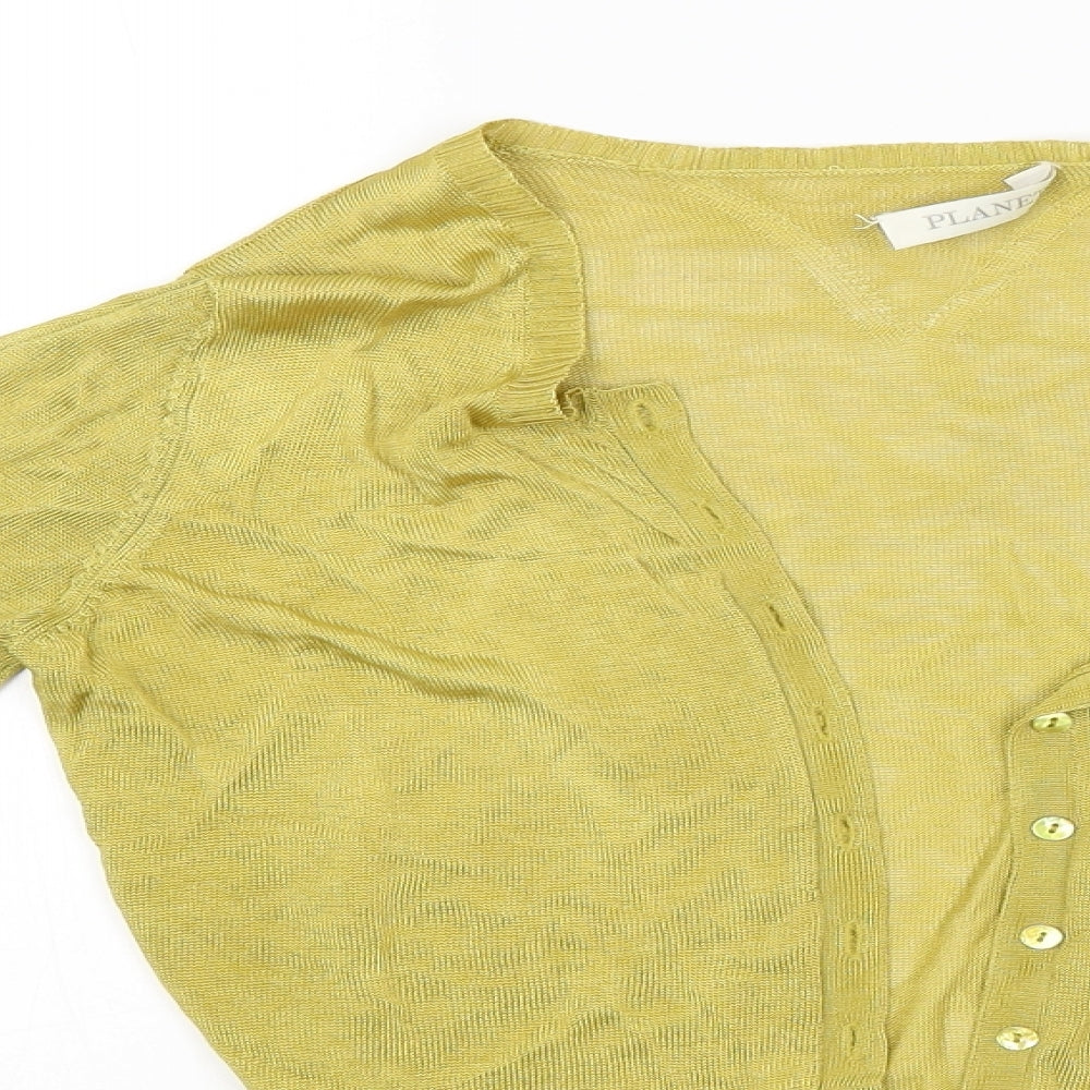 Planet Womens Gold   Basic Blouse Size S