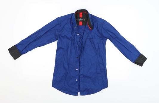 Being Human Mens Blue    Button-Up Size 34