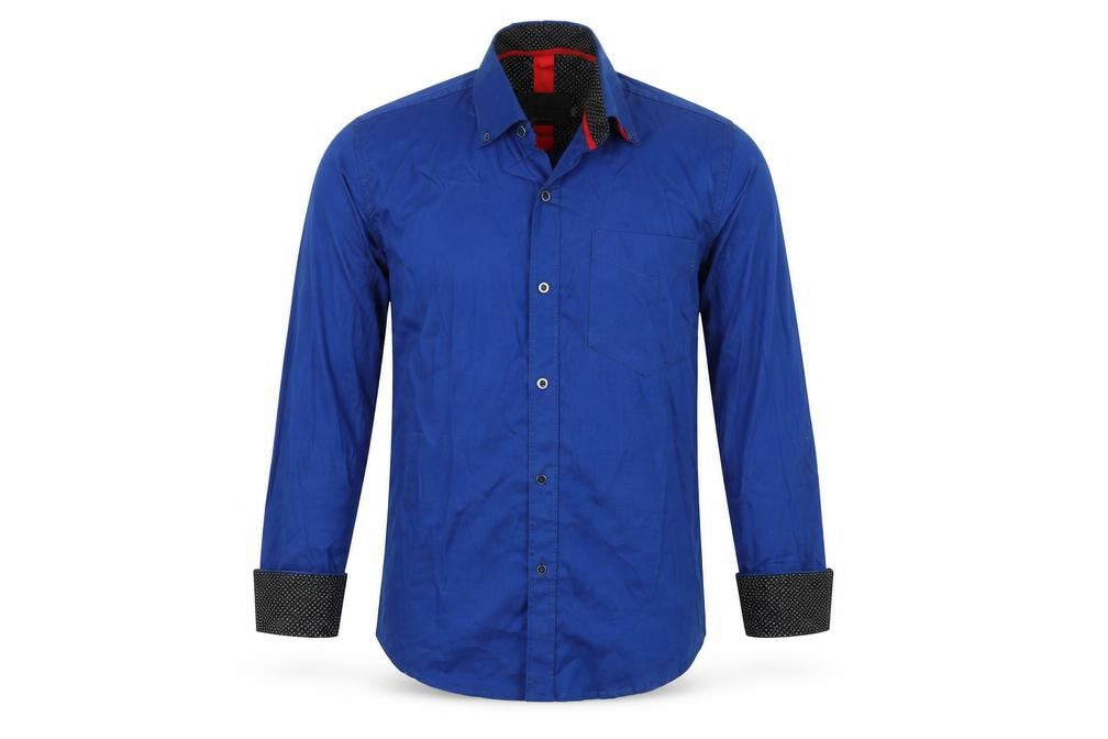 Being Casual Being Human Mens Blue    Button-Up Size 34