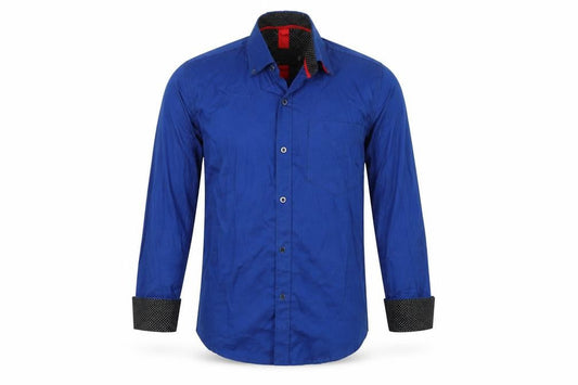 Being Casual Being Human Mens Blue    Button-Up Size 34