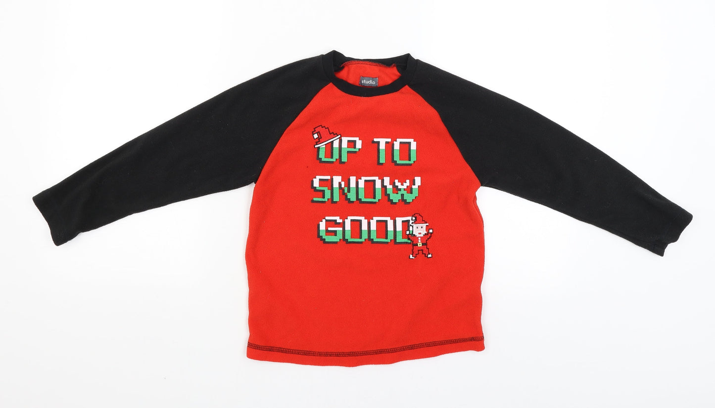 Studio Boys Red   Pullover Jumper Size 6-7 Years