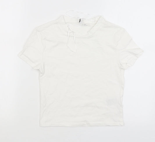 Divided Womens White   Basic T-Shirt Size M