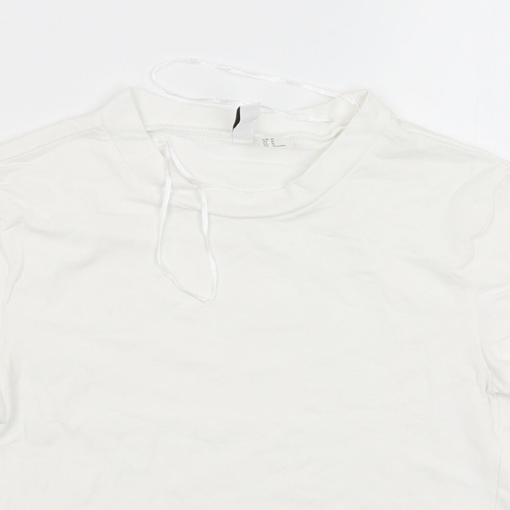 Divided Womens White   Basic T-Shirt Size M