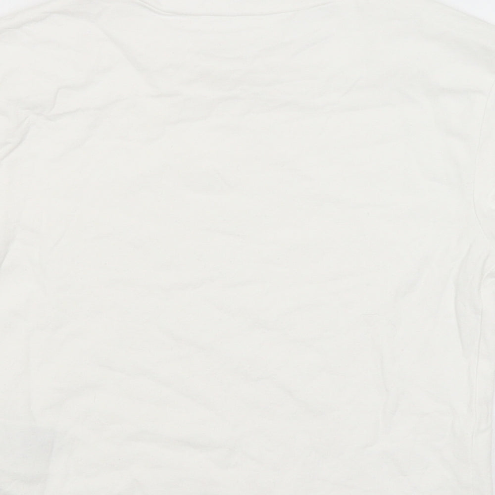Divided Womens White   Basic T-Shirt Size M