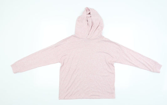 M&S Girls Pink   Pullover Hoodie Size 12-13 Years