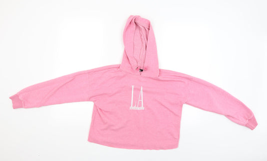 New Look Girls Pink   Pullover Hoodie Size 12-13 Years