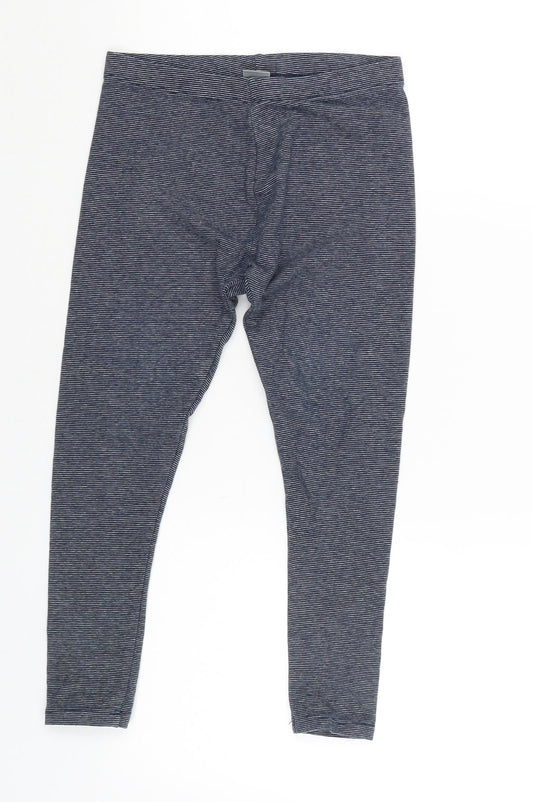 NEXT Girls Blue Striped  Jogger Trousers Size 9 Years