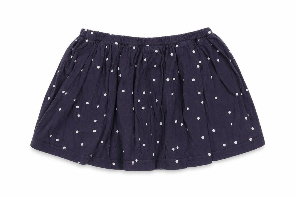 Kid Nature Girls Blue Polka Dot  Mini Skirt Size 3 Years