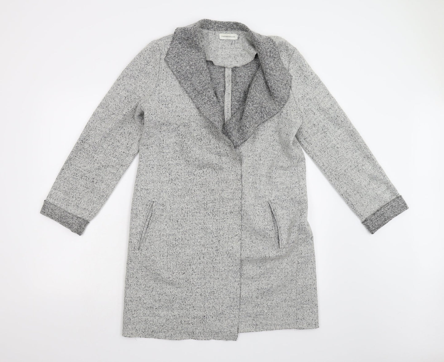 Paraphrase Womens Grey   Overcoat Coat Size M