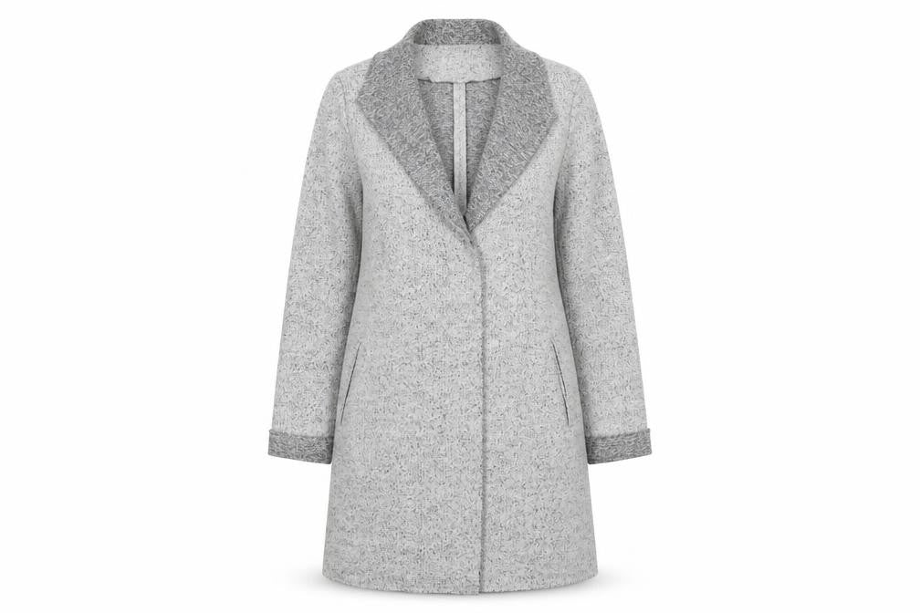 Paraphrase Womens Grey   Overcoat Coat Size M