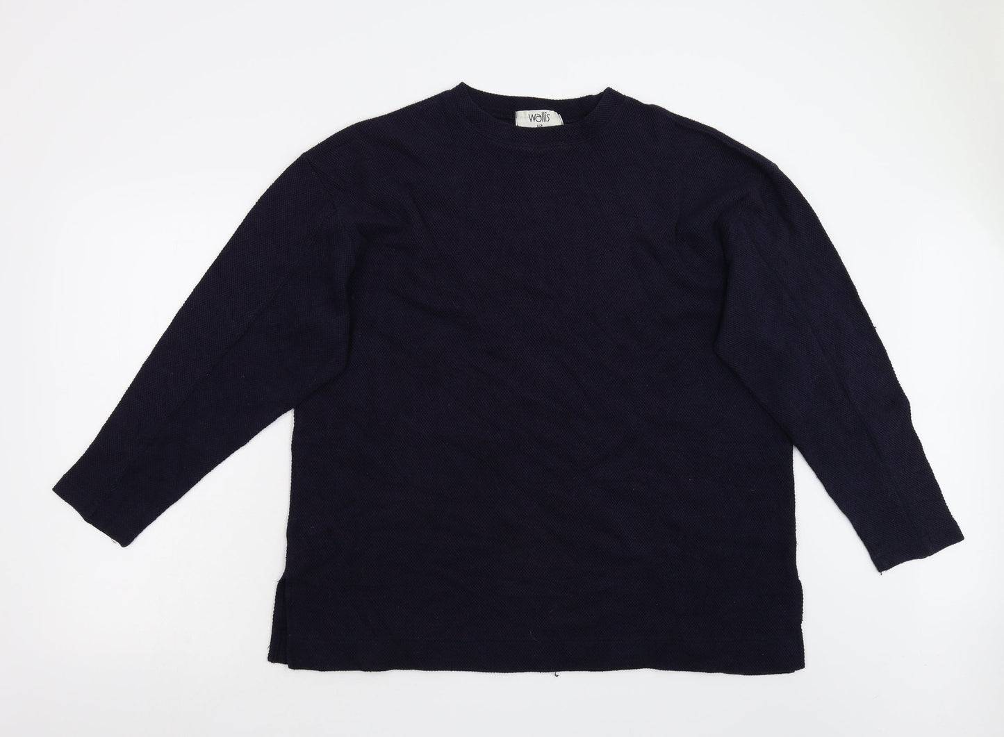 Wallis Womens Blue   Basic T-Shirt Size 12