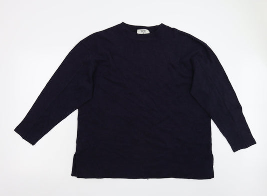 Wallis Womens Blue   Basic T-Shirt Size 12