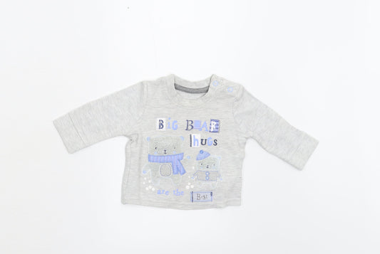 George Baby Grey   Basic T-Shirt Size 0-3 Months