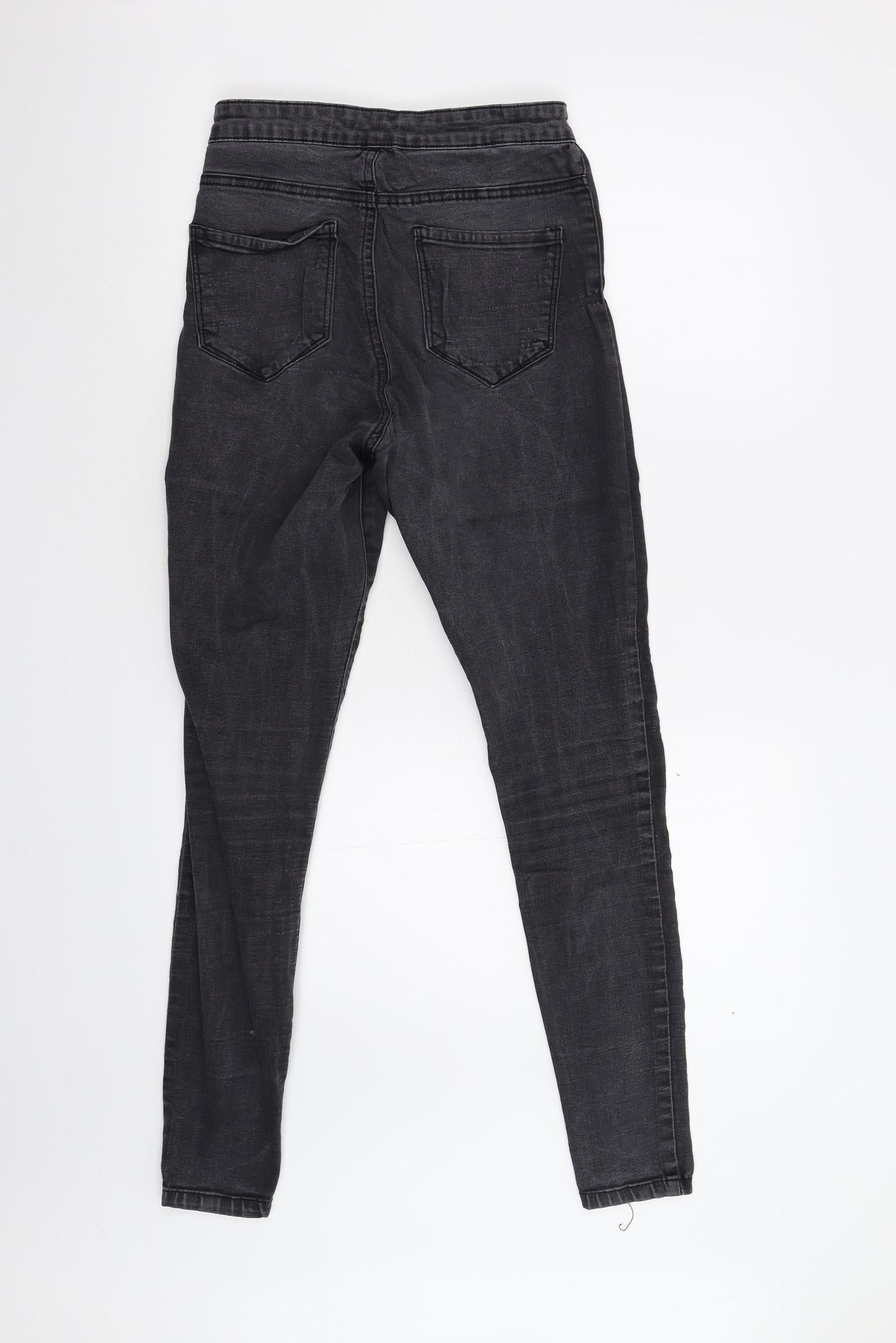 Primark Womens Black  Denim Skinny Jeans Size 8 L27 in