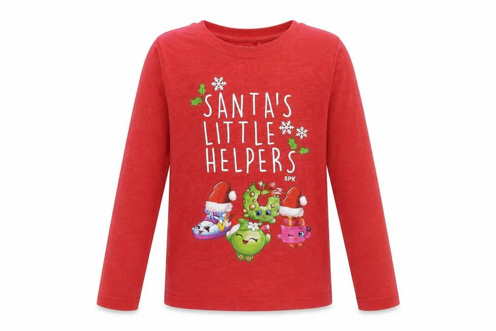 NEXT Womens Red   Basic T-Shirt Size 8  - Santa's Little Helper