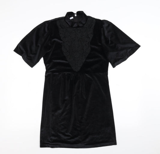 Cherry Paris Womens Black   T-Shirt Dress  Size S