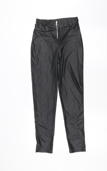Boohoo Womens Black   Trousers  Size 6 L25 in