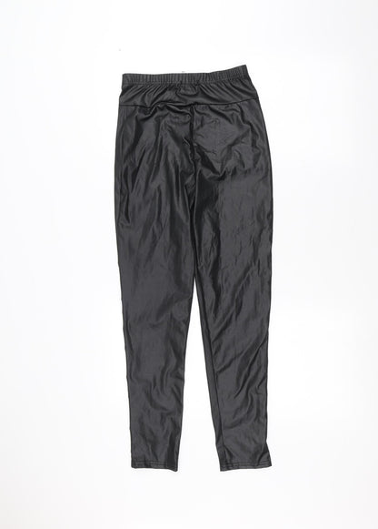 Boohoo Womens Black   Trousers  Size 6 L25 in