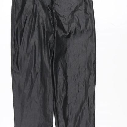 Boohoo Womens Black   Trousers  Size 6 L25 in
