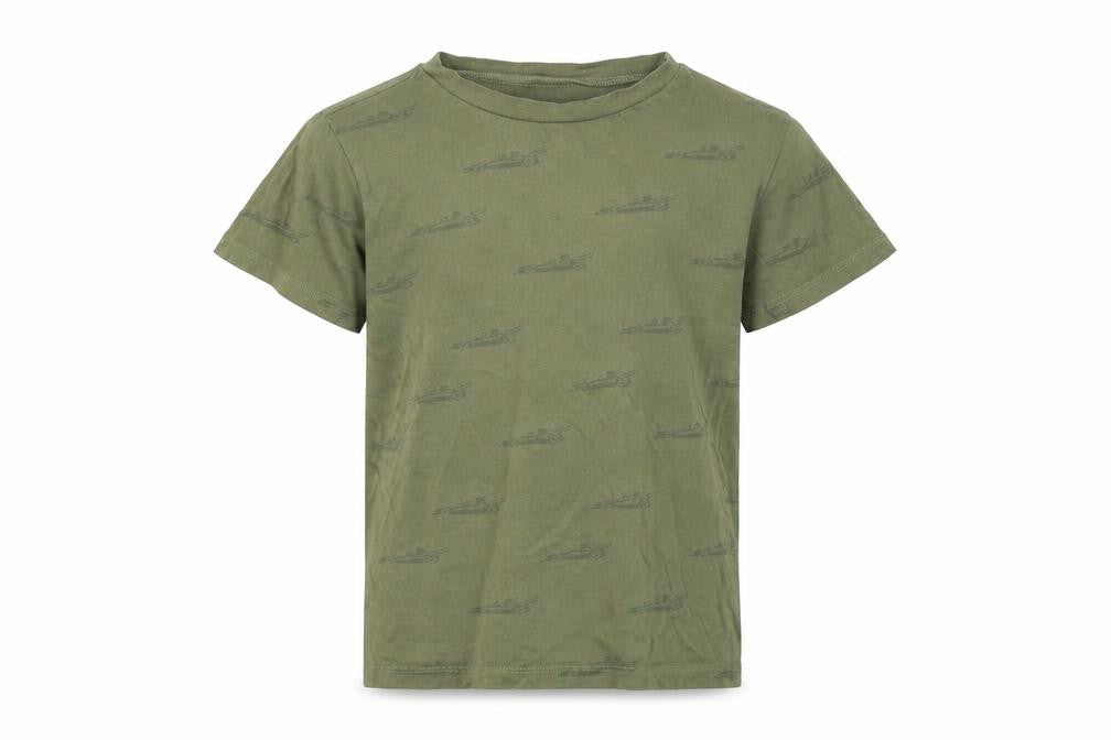 H&M Boys Green   Basic T-Shirt Size 6-7 Years