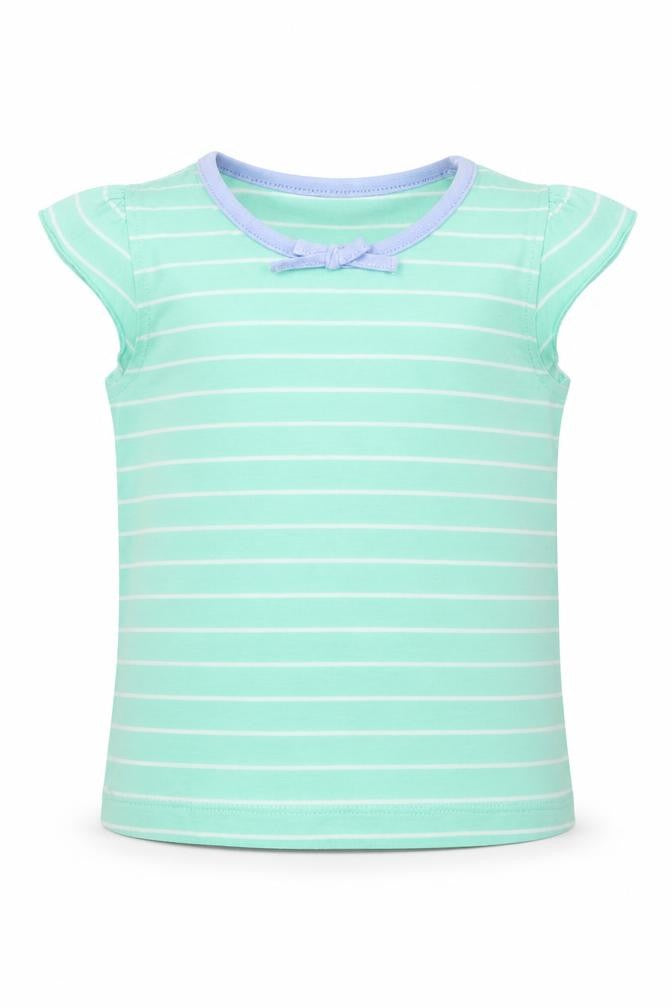 Indigo Girls Green Striped  Basic T-Shirt Size 12 Months