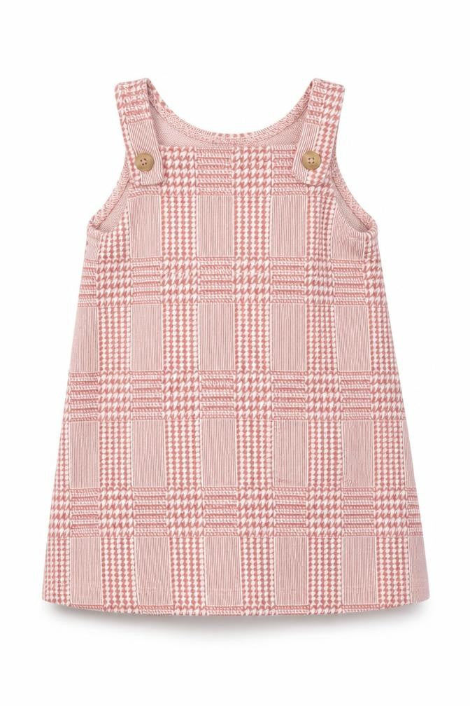 Primark Girls Pink Houndstooth  A-Line  Size 9-12 Months