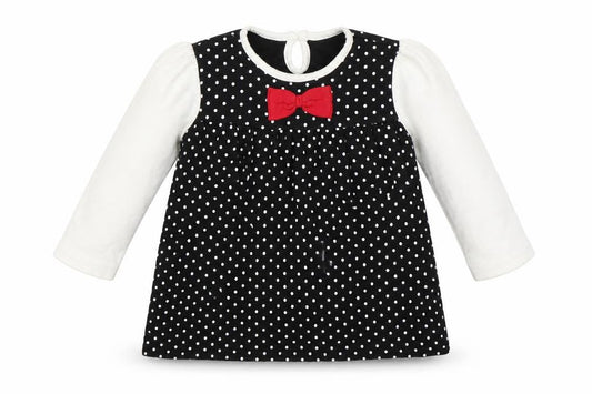 George Girls Black Polka Dot  A-Line  Size 9-12 Months