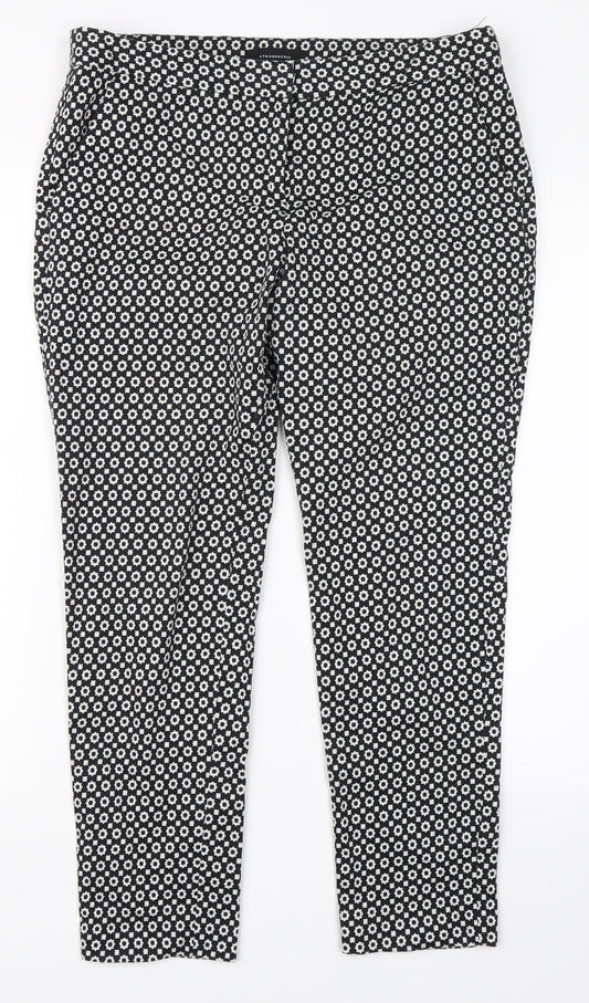Atmosphere Womens Multicoloured Floral  Dress Pants Trousers Size 12 L24 in