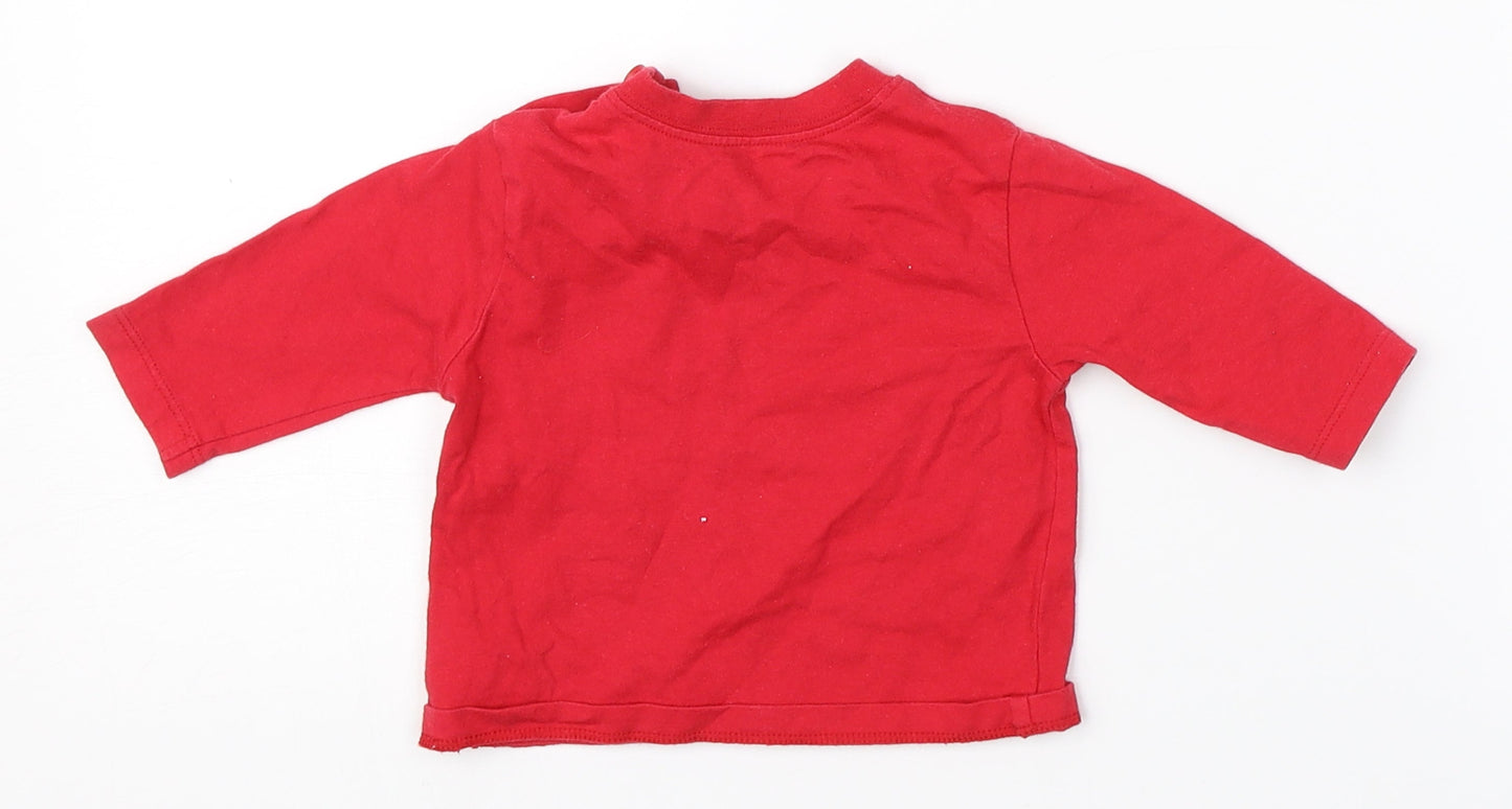 H&M Baby Red   Basic T-Shirt Size 0-3 Months
