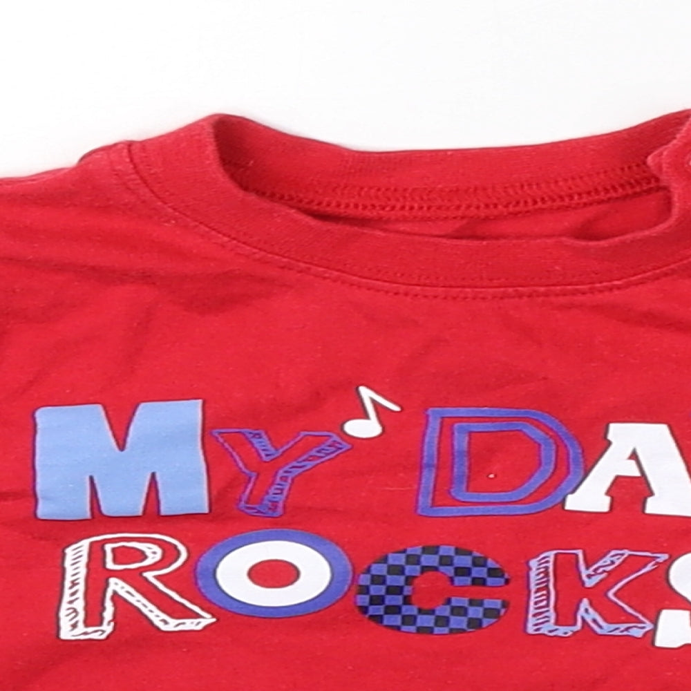 H&M Baby Red   Basic T-Shirt Size 0-3 Months