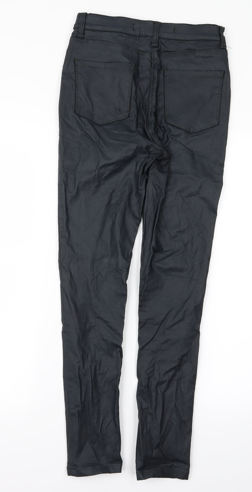 NEXT Womens Black Animal Print  Jegging Trousers Size 6 L26 in
