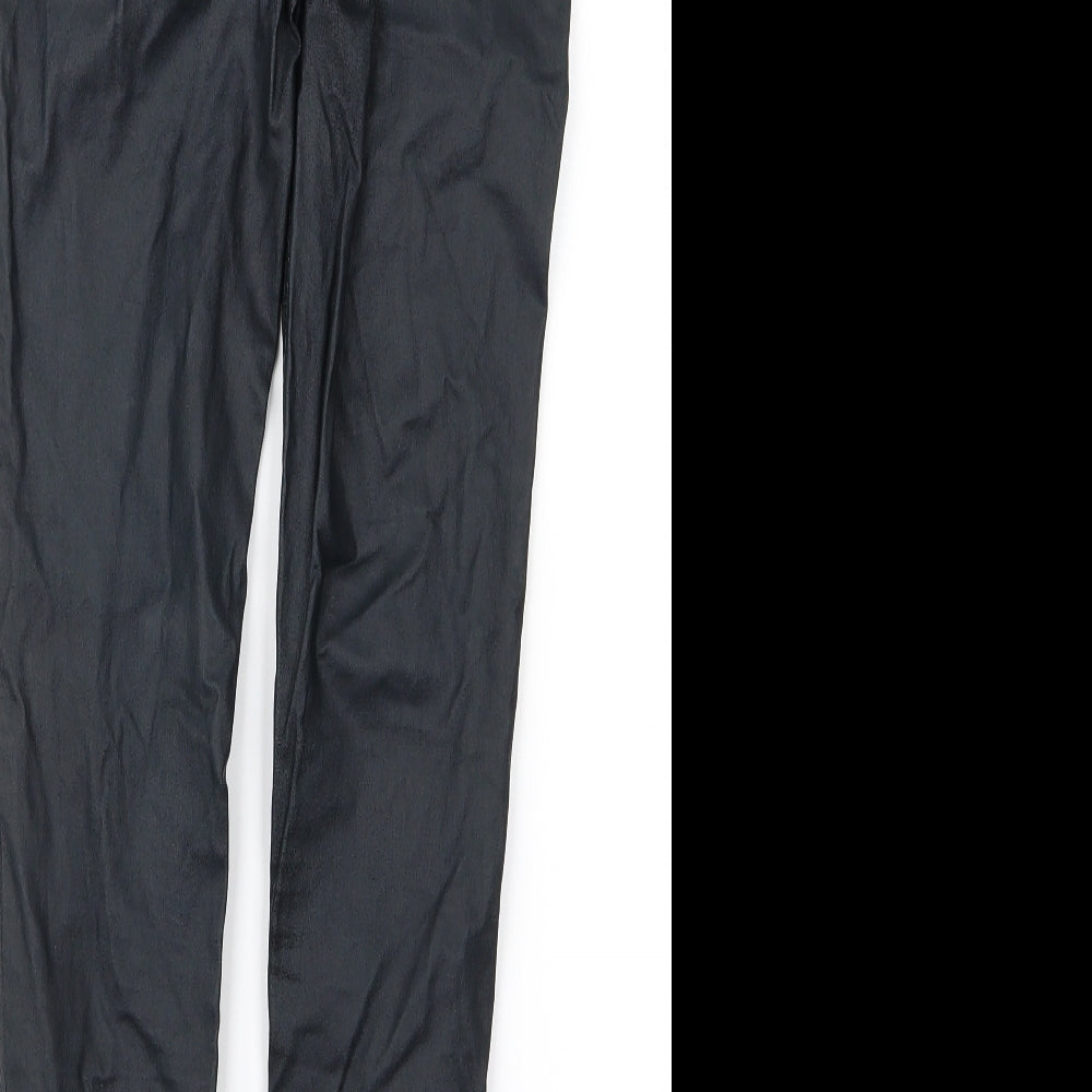 NEXT Womens Black Animal Print  Jegging Trousers Size 6 L26 in