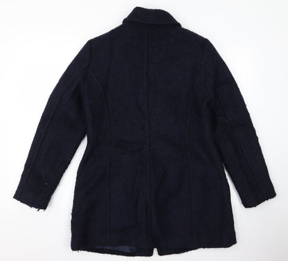 H&M Womens Black   Overcoat Jacket Size L