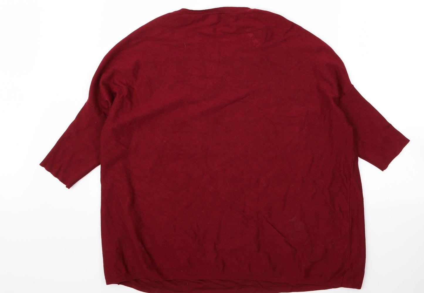 anthologu Womens Red  Rayon Pullover Jumper Size 10