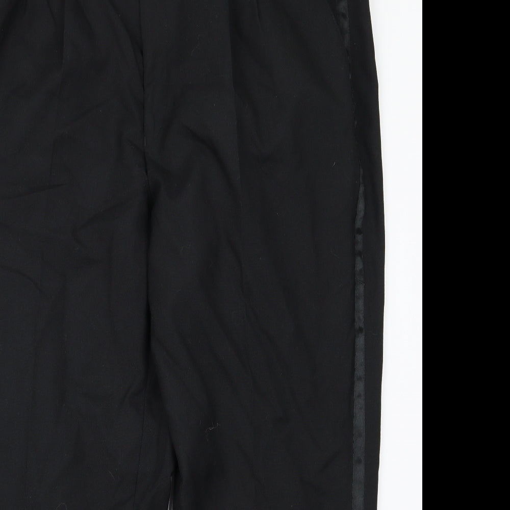 Preworn Womens Black   Trousers  Size 40 L21 in