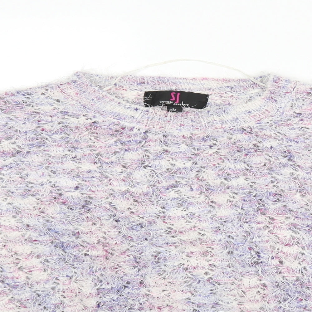 Simon Jeffery Womens Purple   Pullover Jumper Size M