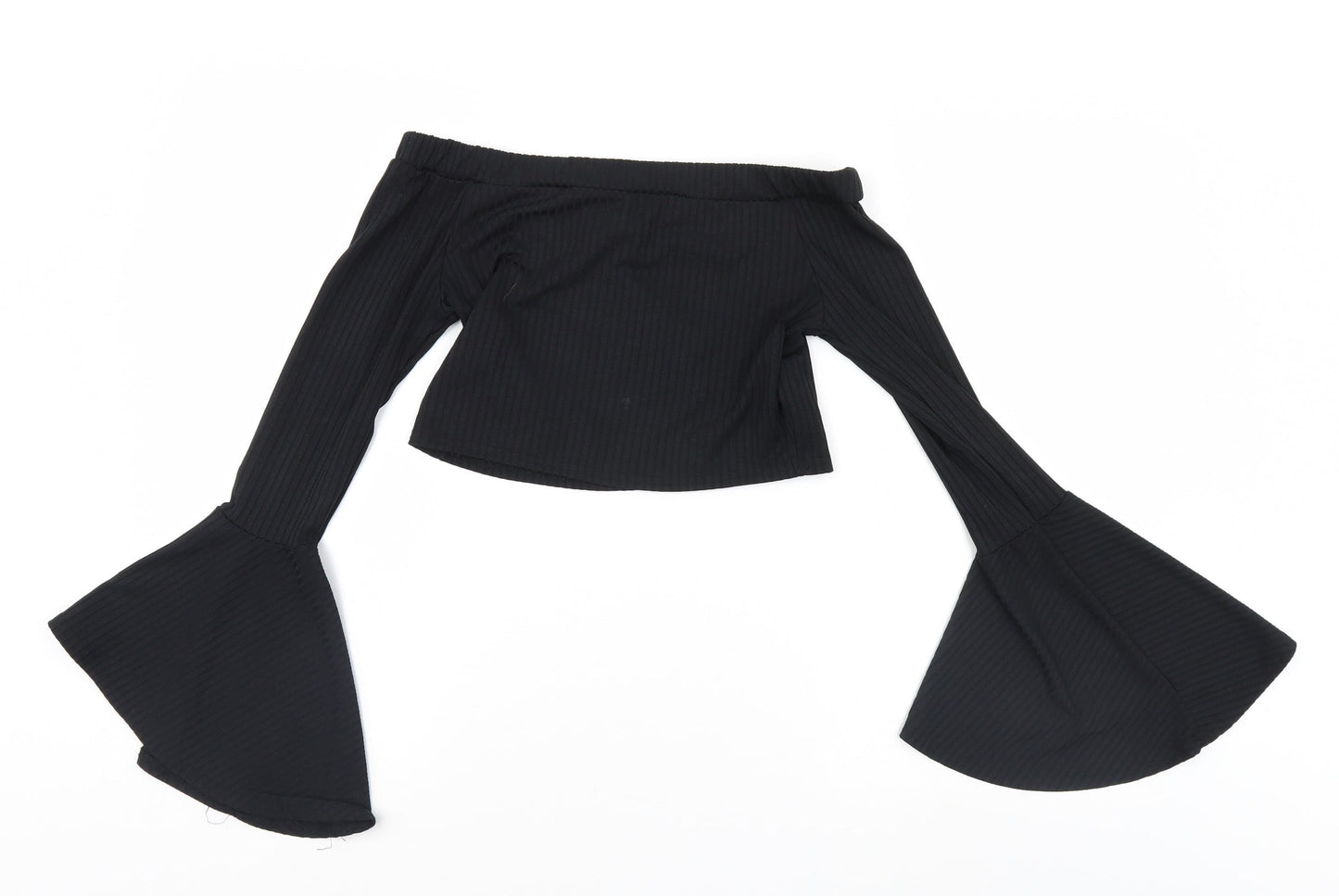 Missguided Womens Black   Pullover Jumper Size 8  - crop top