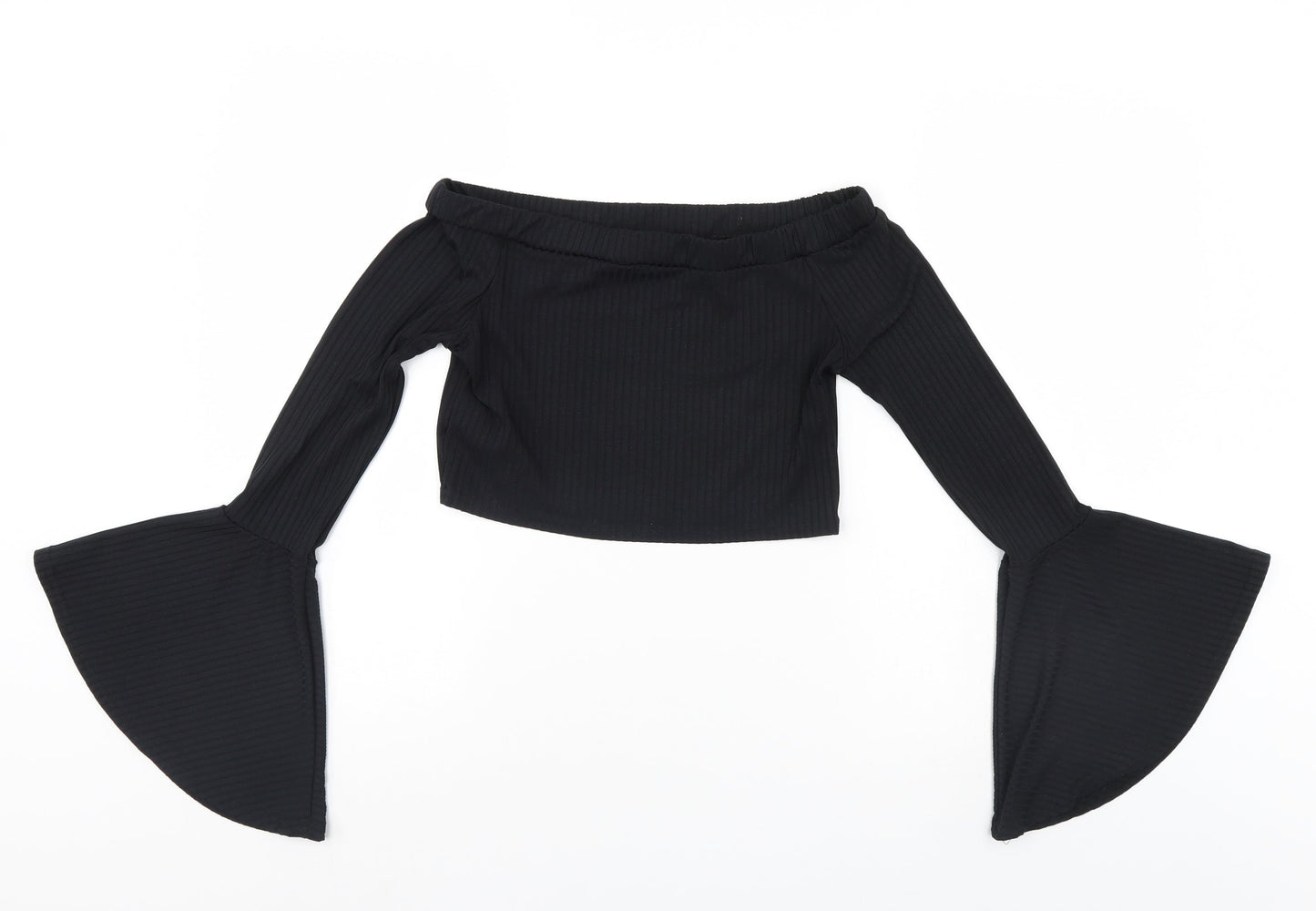 Missguided Womens Black   Pullover Jumper Size 8  - crop top