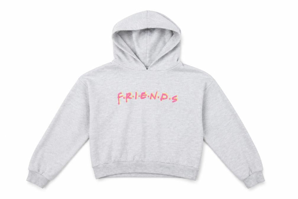 Friends Girls Grey   Pullover Hoodie Size 9-10 Years