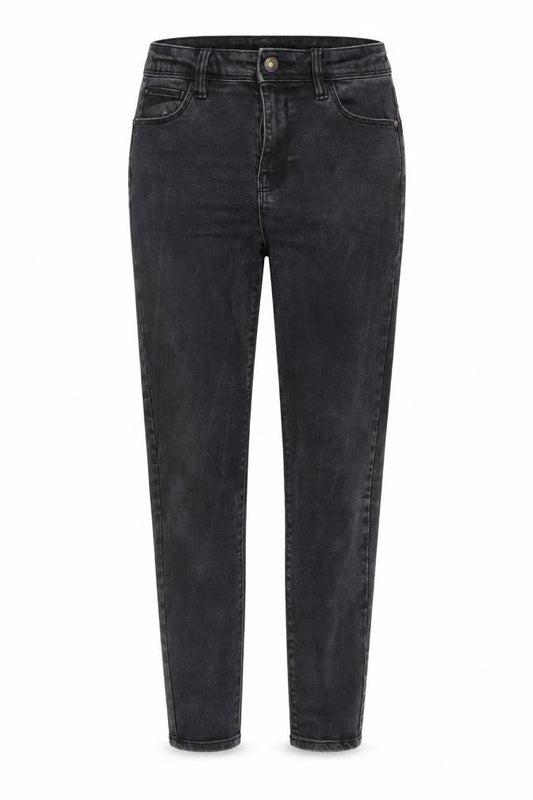 Denim & Co. Womens Black  Denim Tapered Jeans Size 12 L27 in