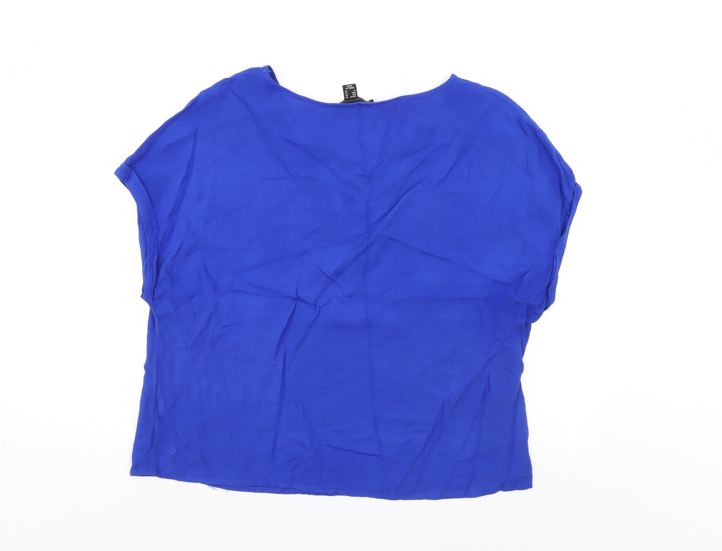 AtmosphereBLUE Womens Blue   Basic Blouse Size 14