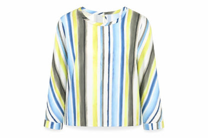 Zara Womens Multicoloured Striped  Basic Blouse Size L