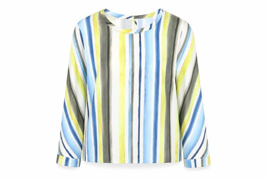 Zara Womens Multicoloured Striped  Basic Blouse Size L
