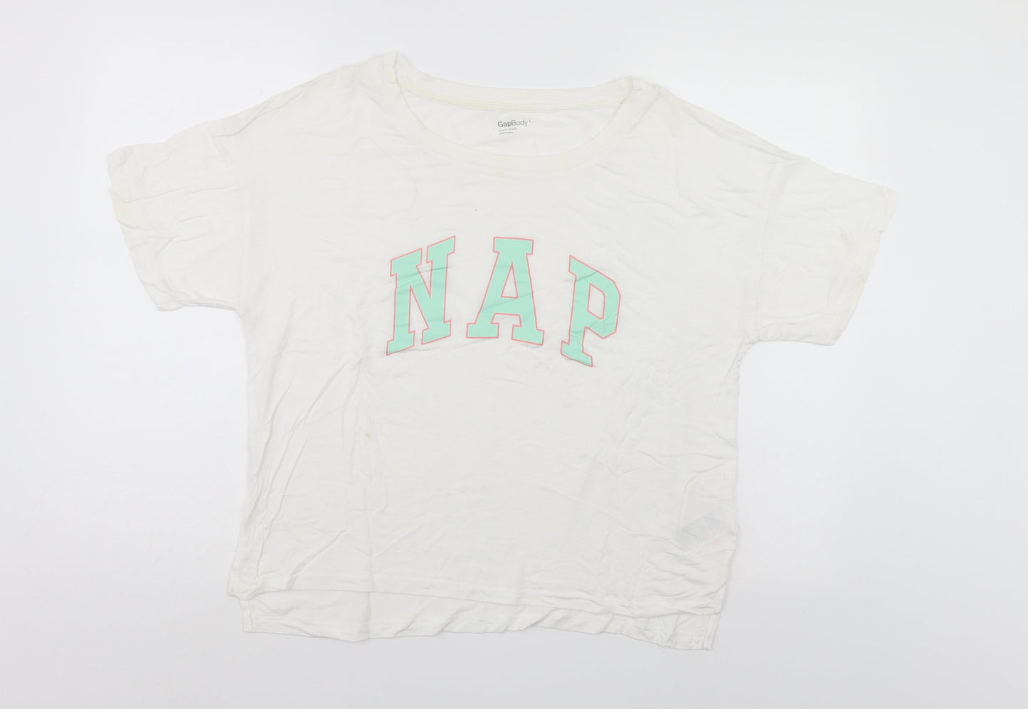GA Womens White    Polo Size L