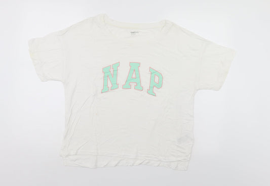 GA Womens White    Polo Size L