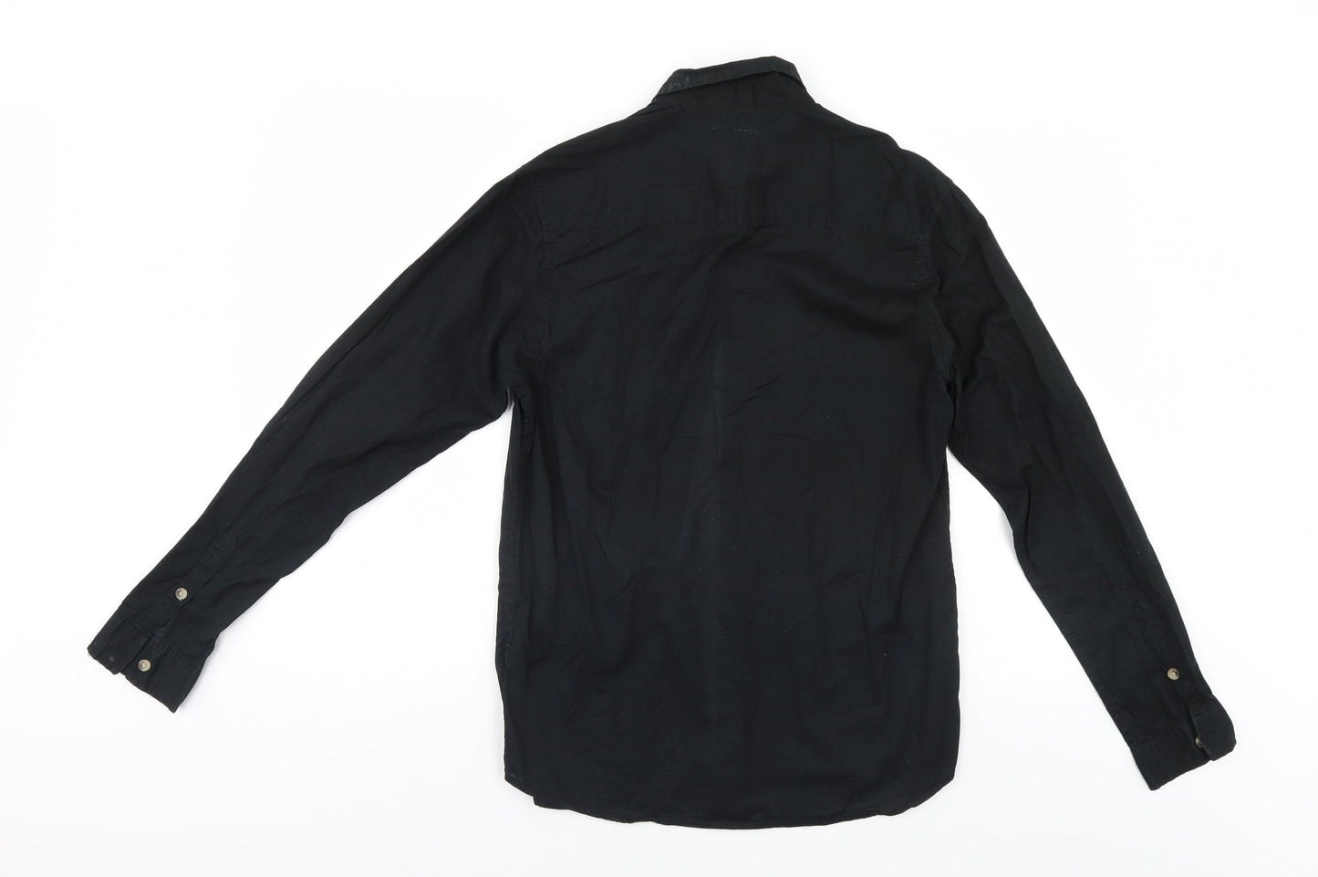 Cedar Wood State Mens Black    Button-Up Size S