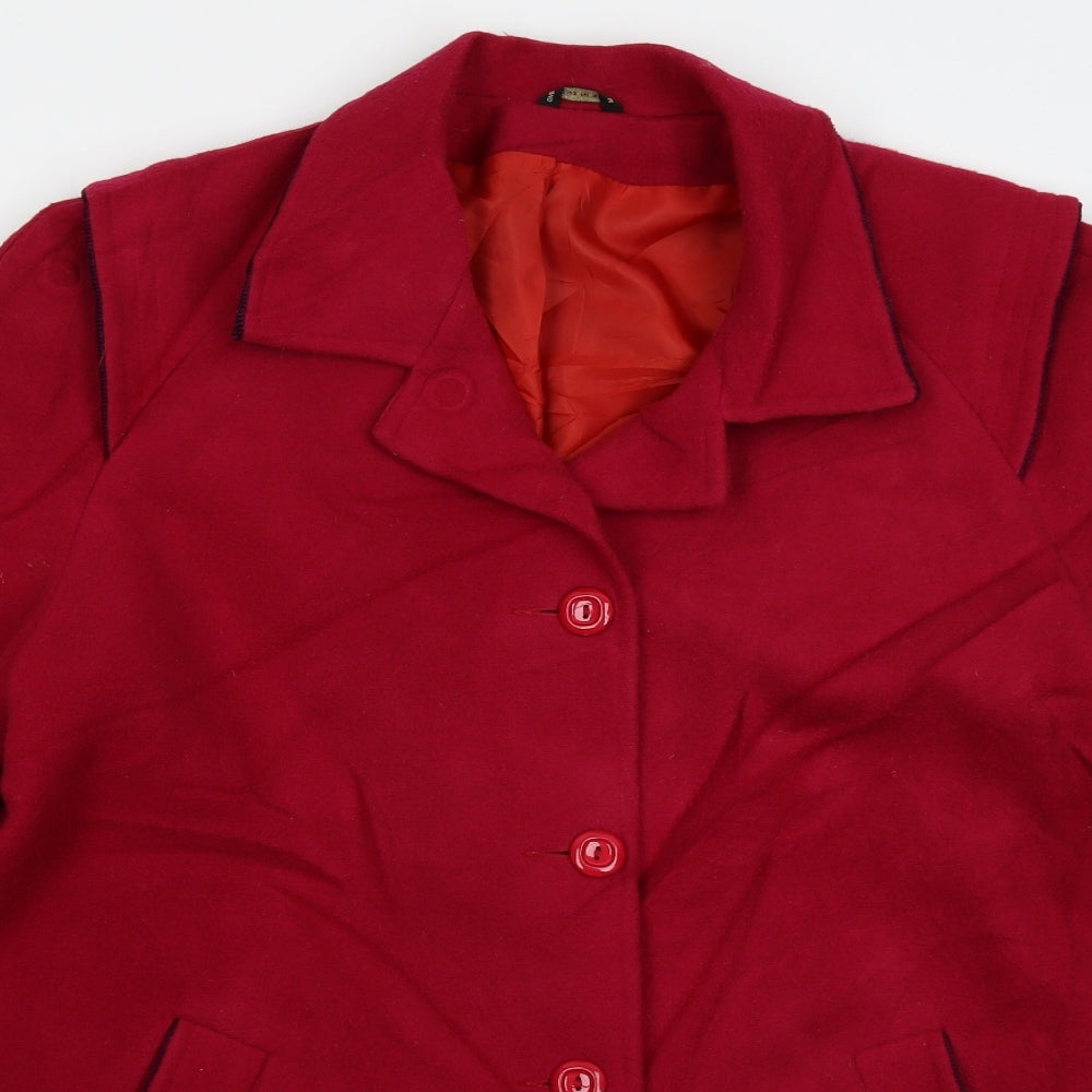 Preworn Womens Pink   Jacket Coat Size 18