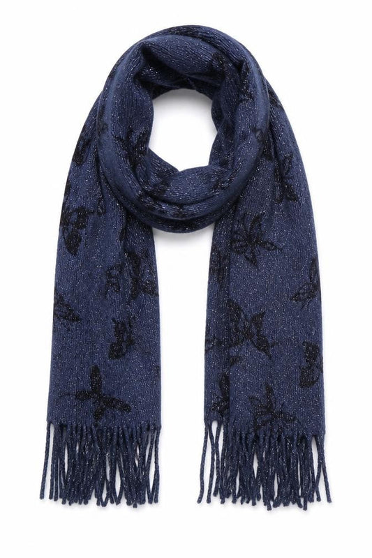 George Girls Blue Geometric  Scarf Scarves & Wraps One Size