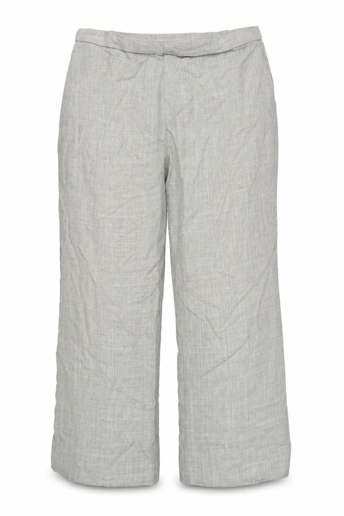 Marks & Spencer Womens Beige Plaid  Trousers  Size 20 L25 in