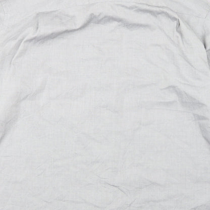 Merona Mens Grey    Button-Up Size L